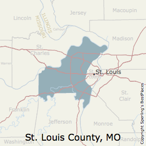 St._Louis,Missouri County Map